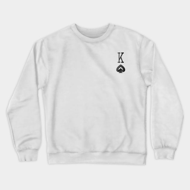 King of Spades Crewneck Sweatshirt by bearded_papa